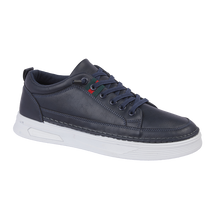 Load image into Gallery viewer, Marenello Navy Casual Trainer