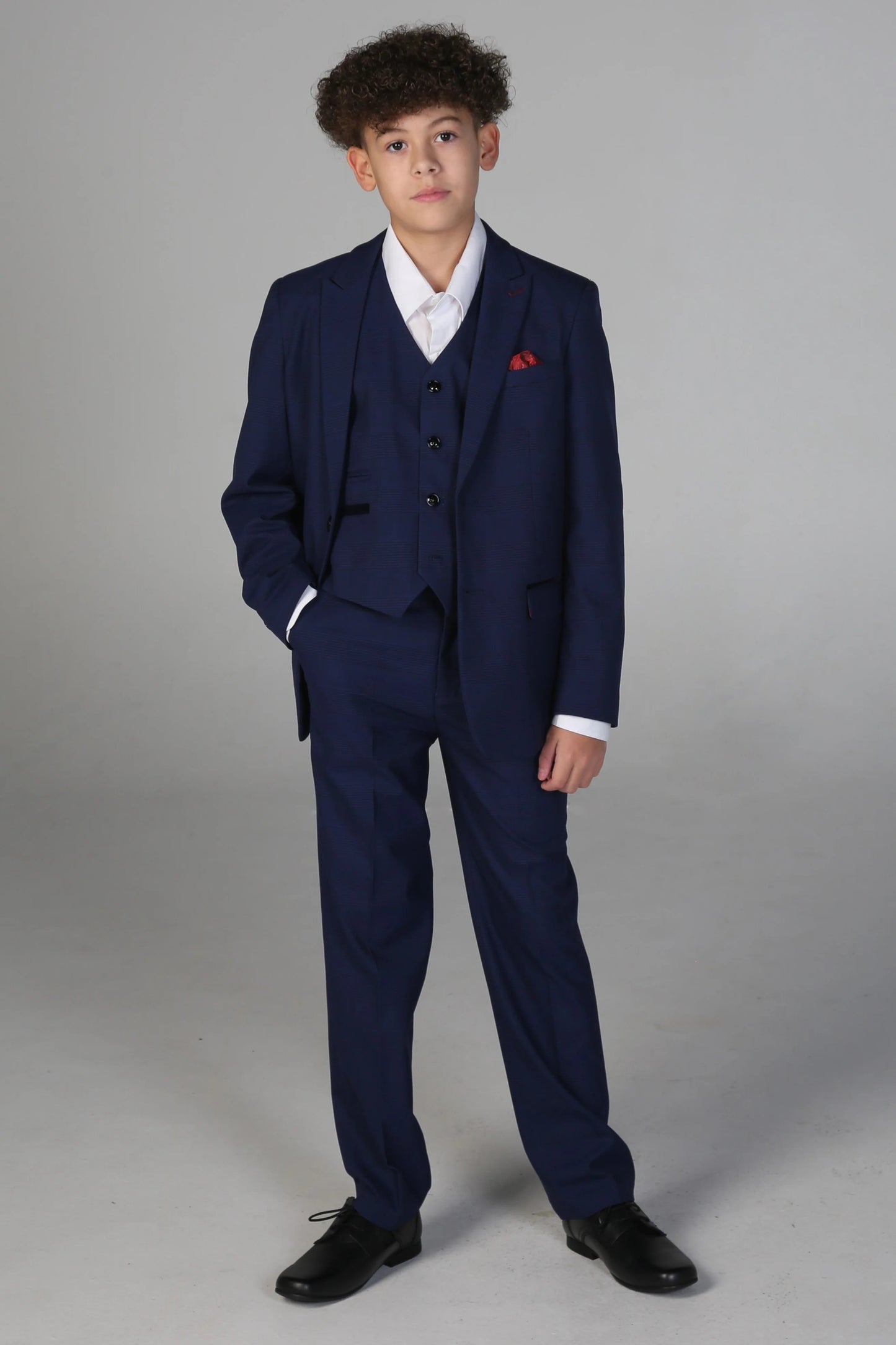 Mark Blue Boys 3 Piece Suit