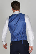 Load image into Gallery viewer, Belmont Silver 2 Piece with Navy Waistcoat