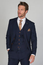 Load image into Gallery viewer, Mayfair Navy 3 Piece Suit