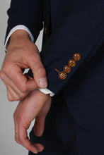 Load image into Gallery viewer, Mayfair Navy 3 Piece Suit