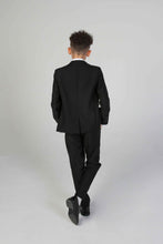 Load image into Gallery viewer, Parker Black Boys 3 Piece Suit