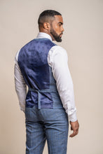 Load image into Gallery viewer, Phantom Blue Check Waistcoat