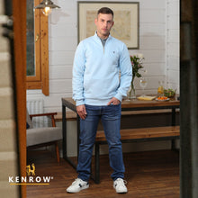 Load image into Gallery viewer, Reece Half Zip Sky Blue