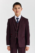 Load image into Gallery viewer, Boy's Regent Wine 3 Piece Suit