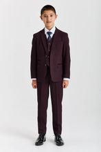 Load image into Gallery viewer, Boy's Regent Wine 3 Piece Suit