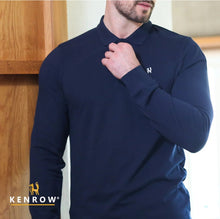 Load image into Gallery viewer, Brodie LS Polo Navy