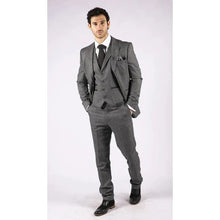 Load image into Gallery viewer, Roger Grey Check 3 Piece Suit