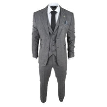 Load image into Gallery viewer, Roger Grey Check 3 Piece Suit