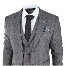 Load image into Gallery viewer, Roger Grey Check 3 Piece Suit