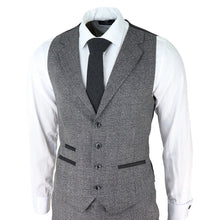 Load image into Gallery viewer, Roger Grey Check 3 Piece Suit