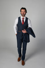 Load image into Gallery viewer, Scott Navy 3 Piece Suit