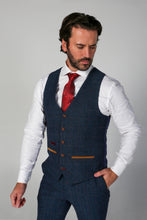 Load image into Gallery viewer, Scott Navy 3 Piece Suit