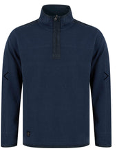 Load image into Gallery viewer, Tokyo Cotton Pique Half Zip Indigo