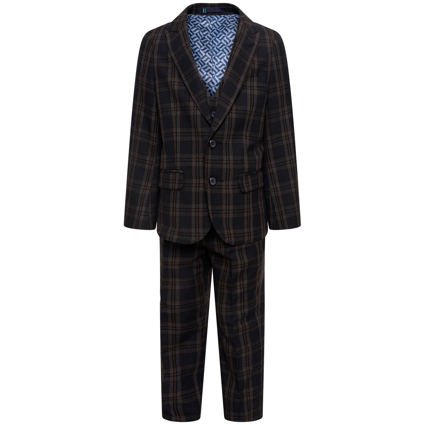 Boy's Otis Check 3 Piece Suit