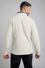 Load image into Gallery viewer, Newark eco quarter zip grid fleece ecru
