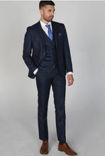 Load image into Gallery viewer, Arther Navy 3 Piece Suit - MJ's Menswear Derry