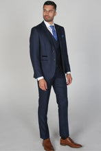 Load image into Gallery viewer, Arther Navy 3 Piece Suit - MJ's Menswear Derry