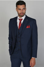 Load image into Gallery viewer, Calvin Navy 3 Piece Suit