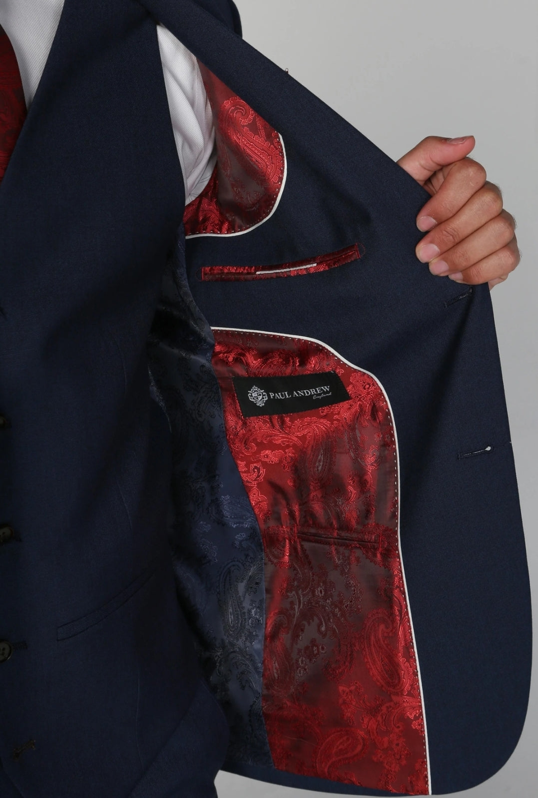 Calvin Navy 3 Piece Suit