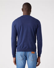 Load image into Gallery viewer, Wrangler Crewneck Knit Navy - MJ's Menswear Derry