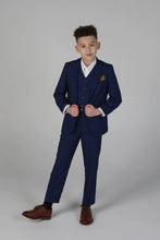 Load image into Gallery viewer, Alex Navy Boys 3 Piece Suit