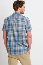 Load image into Gallery viewer, Blue Checked Short Sleeve Shirt