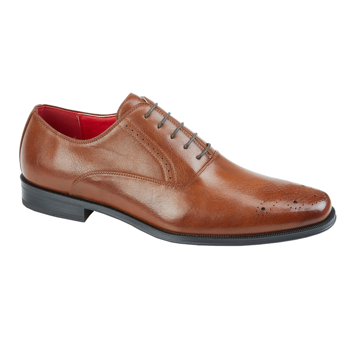 Burnsall Tan Formal Shoe - MJ's Menswear Derry