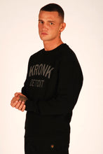 Load image into Gallery viewer, KRONK Detroit Applique Sweatshirt Loose Fit Black - MJ's Menswear Derry