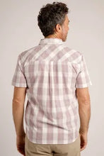 Load image into Gallery viewer, Judd Short Sleeve 100% Cotton Check Dusty White