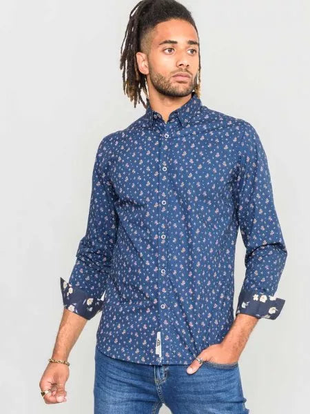 EDMUND With Concealed Button Down Collar Shirt