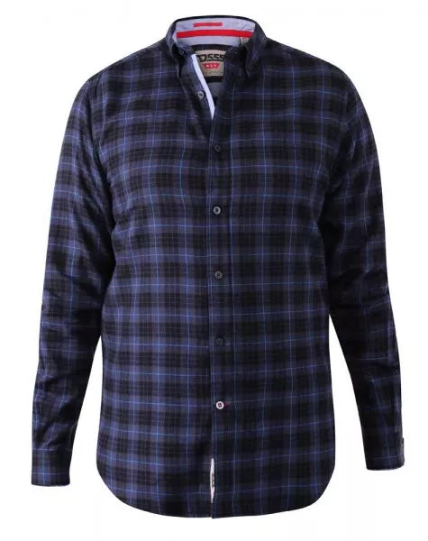 DOVERCOURT Flannel Check Shirt With Button Down Collar And Pocket