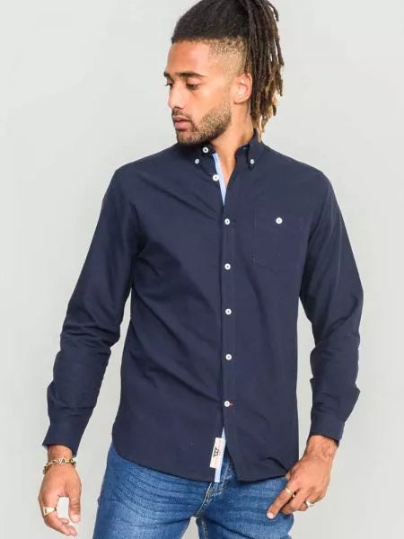 Oxford Shirt With Button Down Collar Down Collar And Pocket