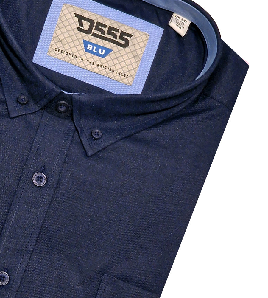 James SS Oxford Navy Shirt