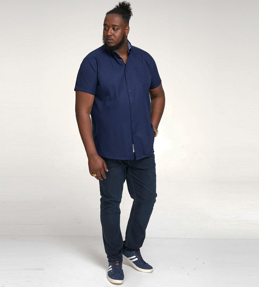 James SS Oxford Navy Shirt