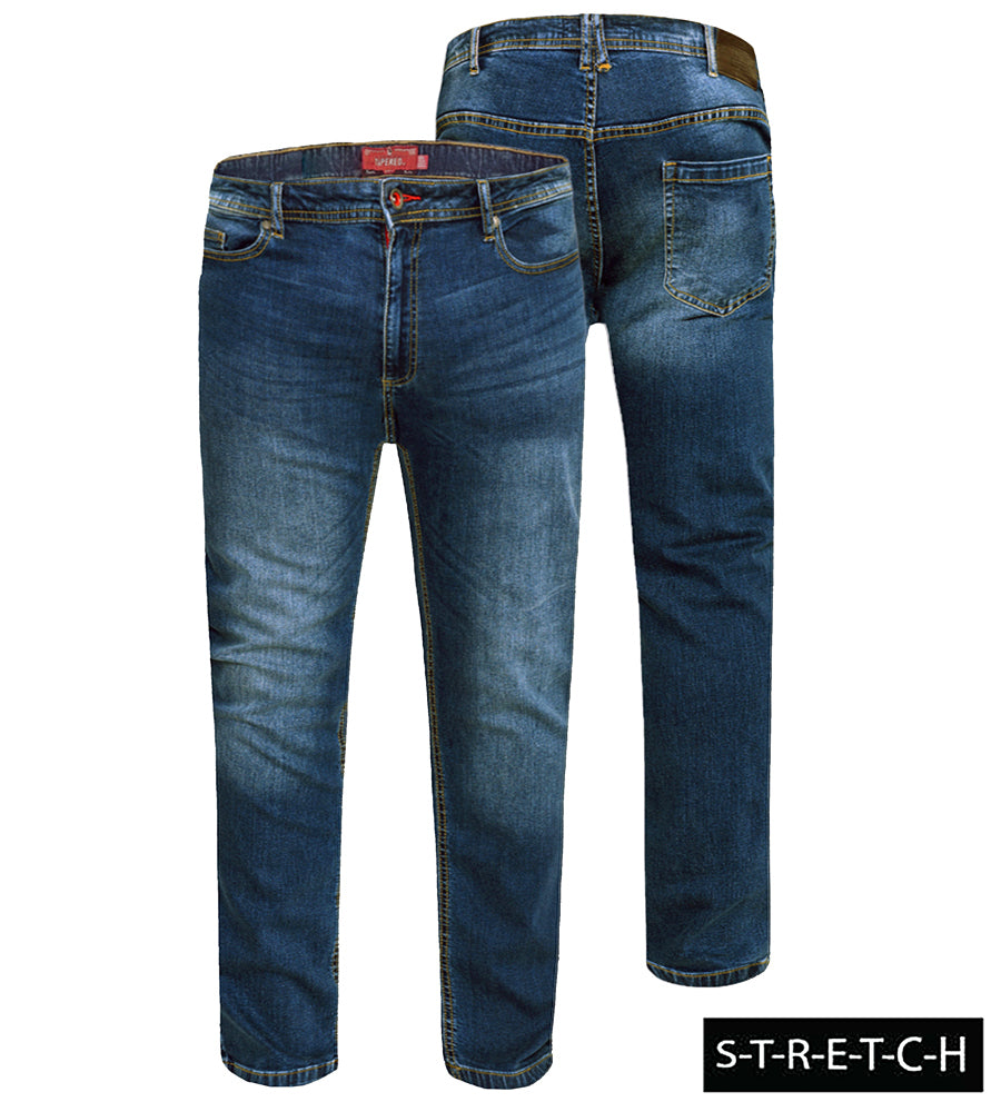 Ambrose Tapered Leg Stonewash Jeans