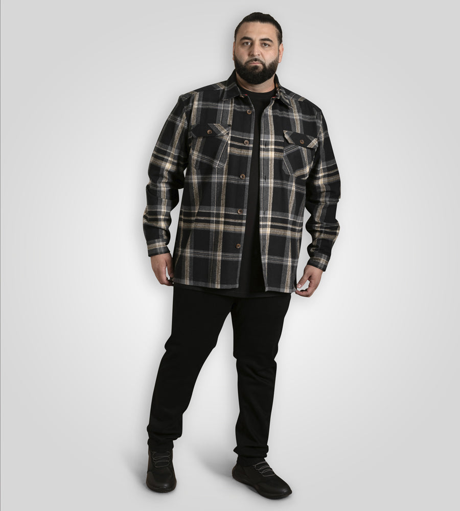 Falkirk Overshirt Black & Grey