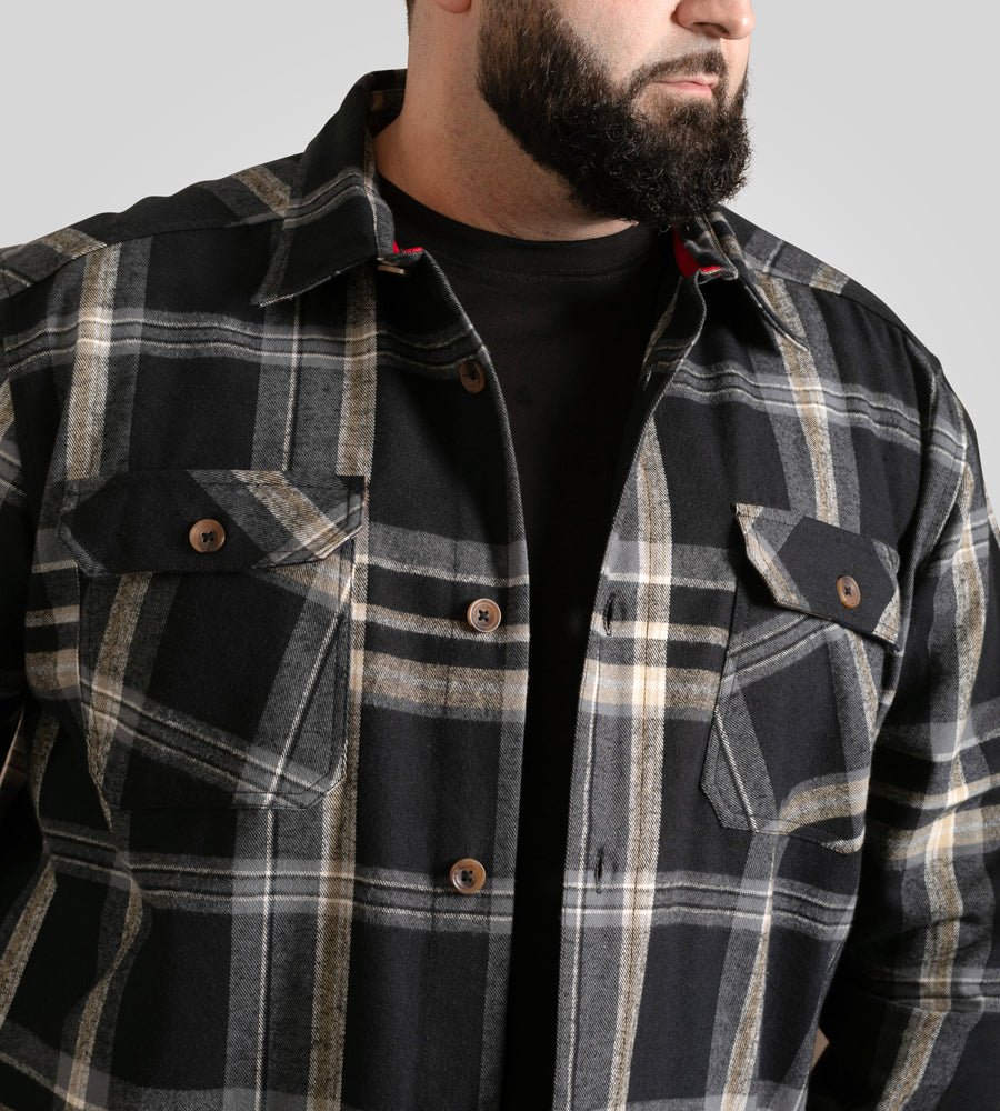 Falkirk Overshirt Black & Grey