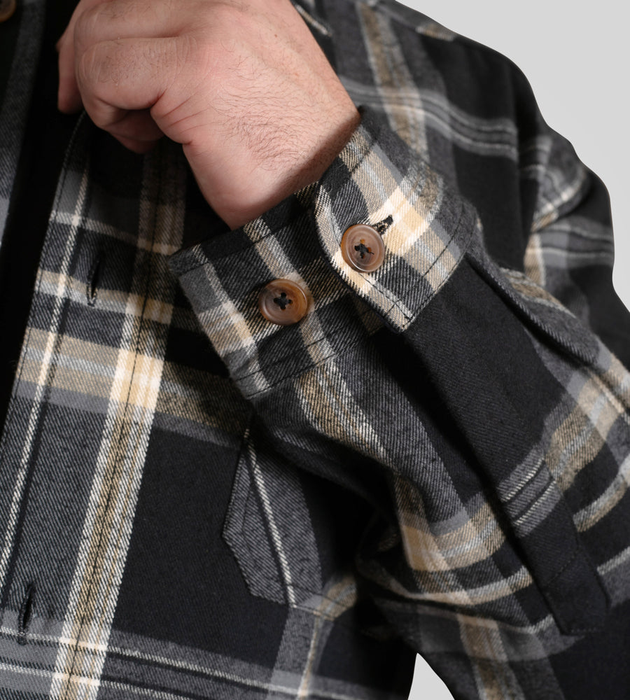 Falkirk Overshirt Black & Grey