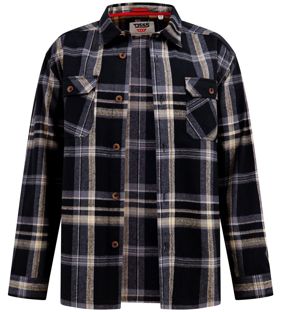 Falkirk Overshirt Black & Grey