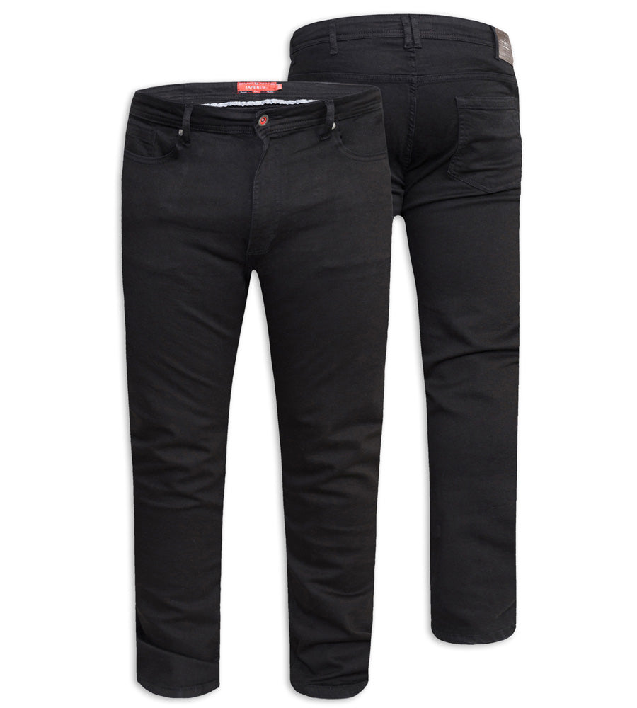 Claude Tapered Leg Black Jeans