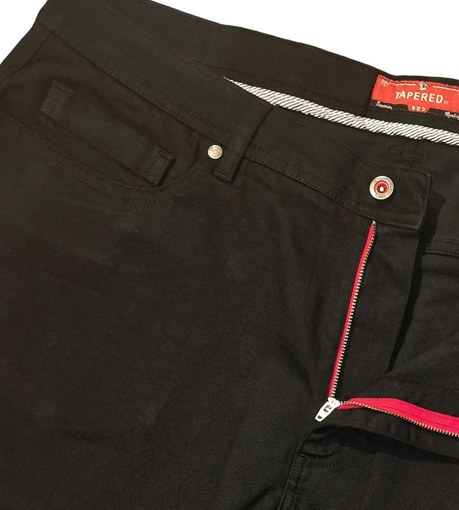 Claude Tapered Leg Black Jeans