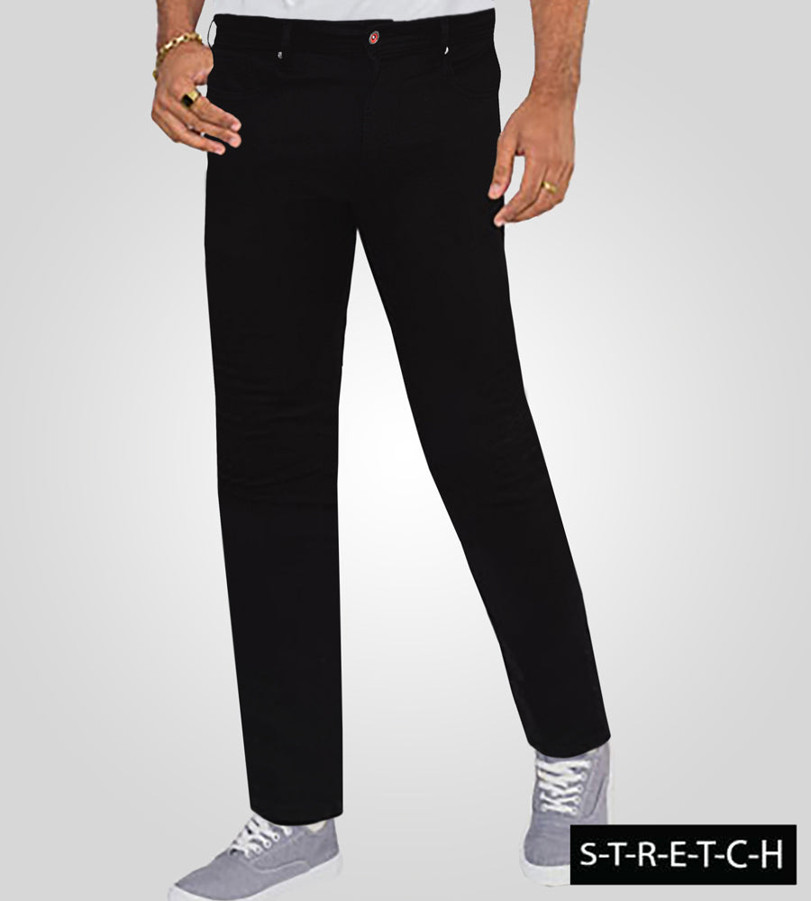Claude Tapered Leg Black Jeans