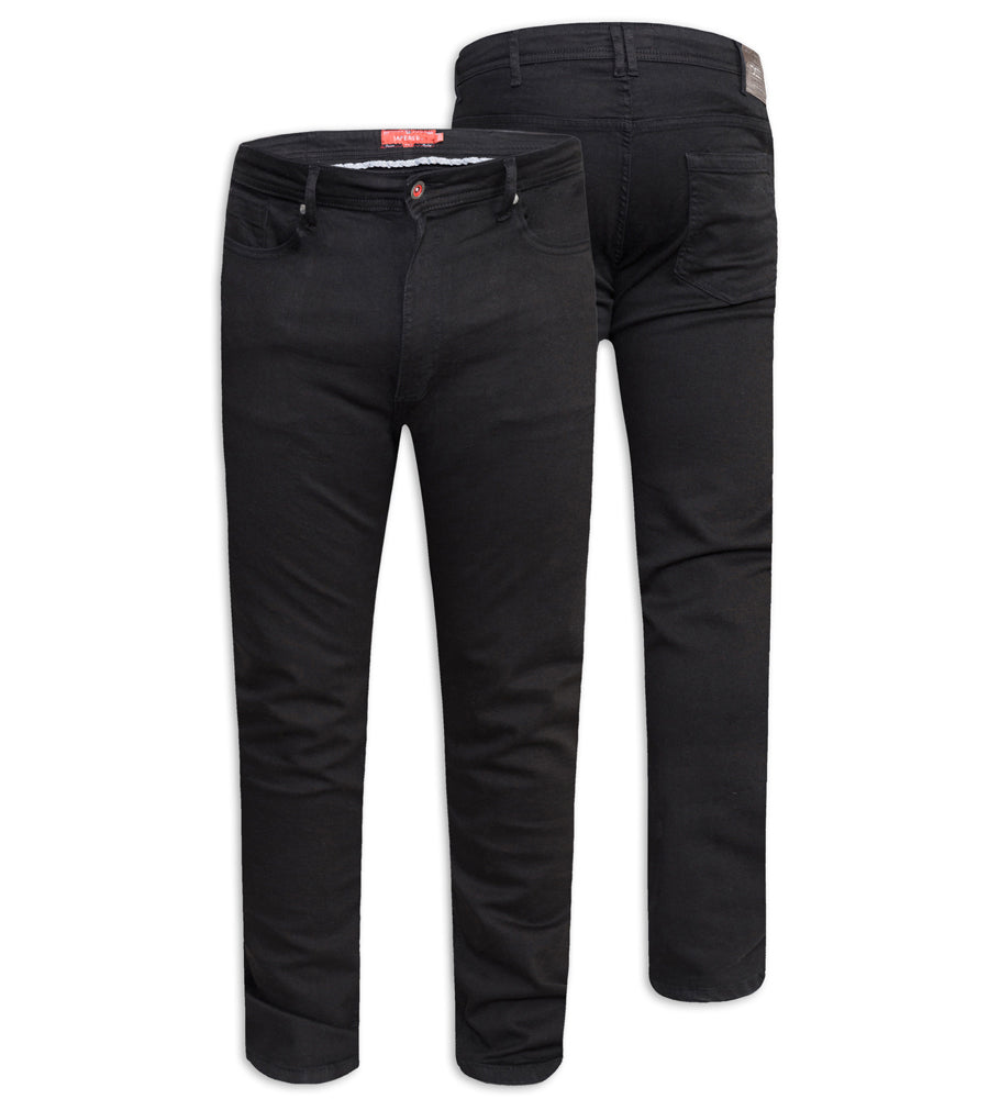 Claude Tapered Leg Black Jeans
