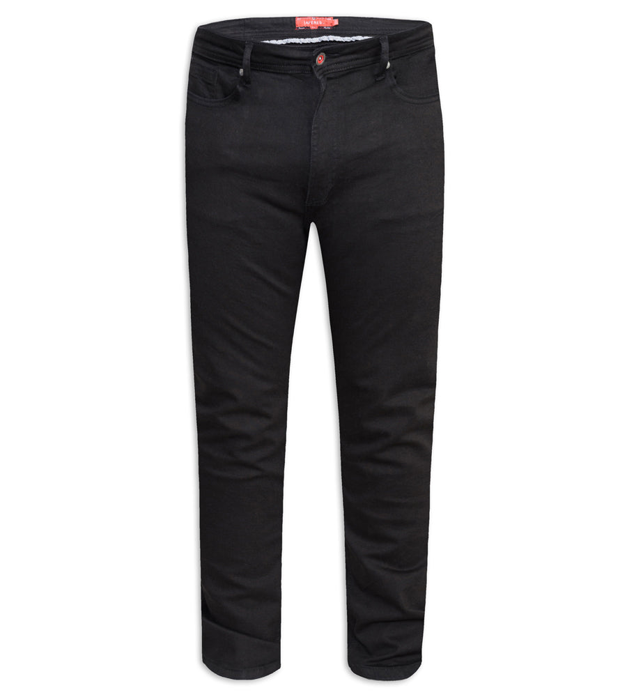 Claude Tapered Leg Black Jeans