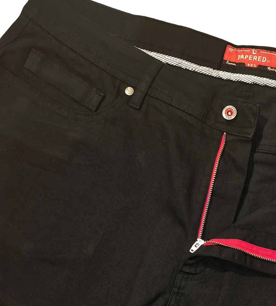 Claude Tapered Leg Black Jeans
