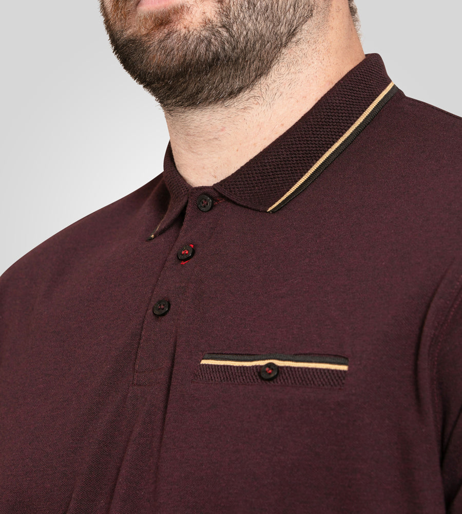 Reddich Burgandy Polo