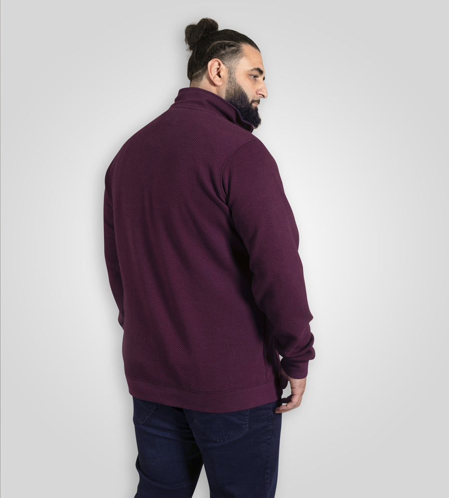 Lancaster Burgandy Half Zip