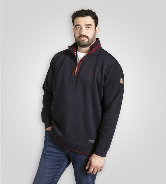 Leicester 1 Navy Half Zip Sweatshirt