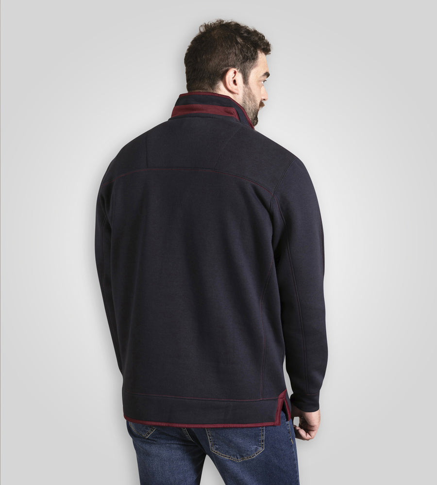 Leicester 1 Navy Half Zip Sweatshirt